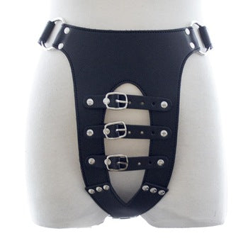 Male Chastity Belt with Buckle Detail