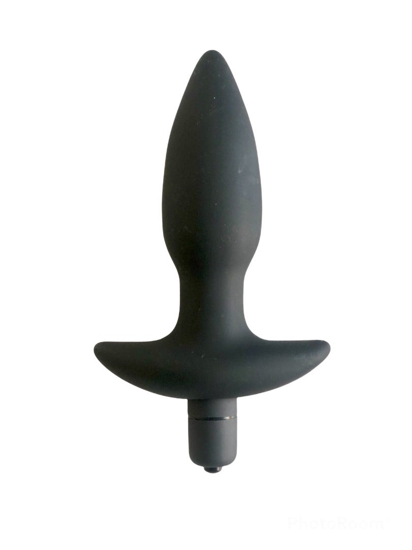 Black Silicone Anal Vibrator 