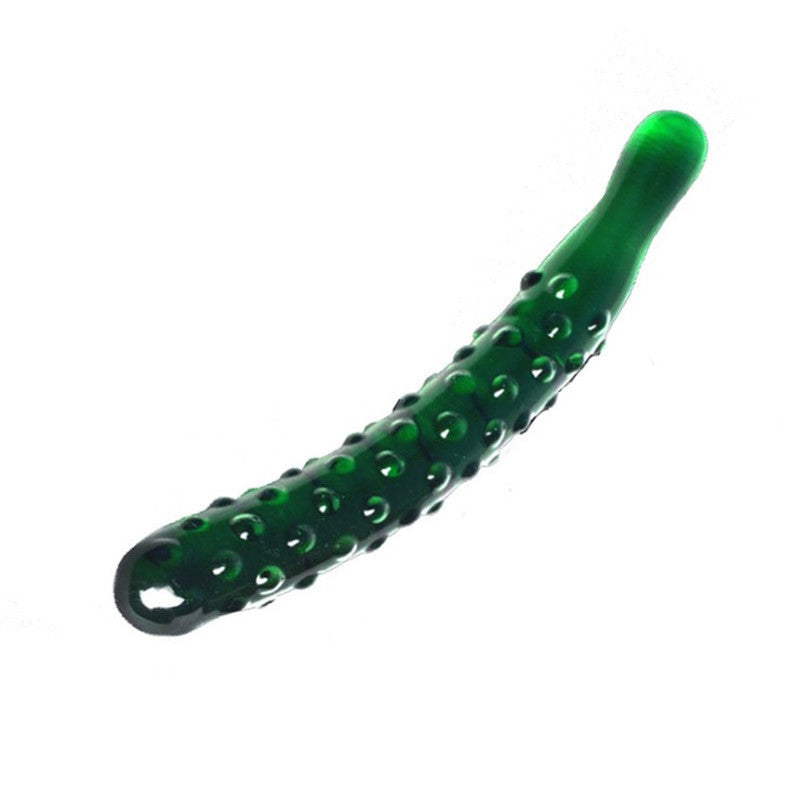 Glacier Glass Courgette Dildo - Sexy Bee UK