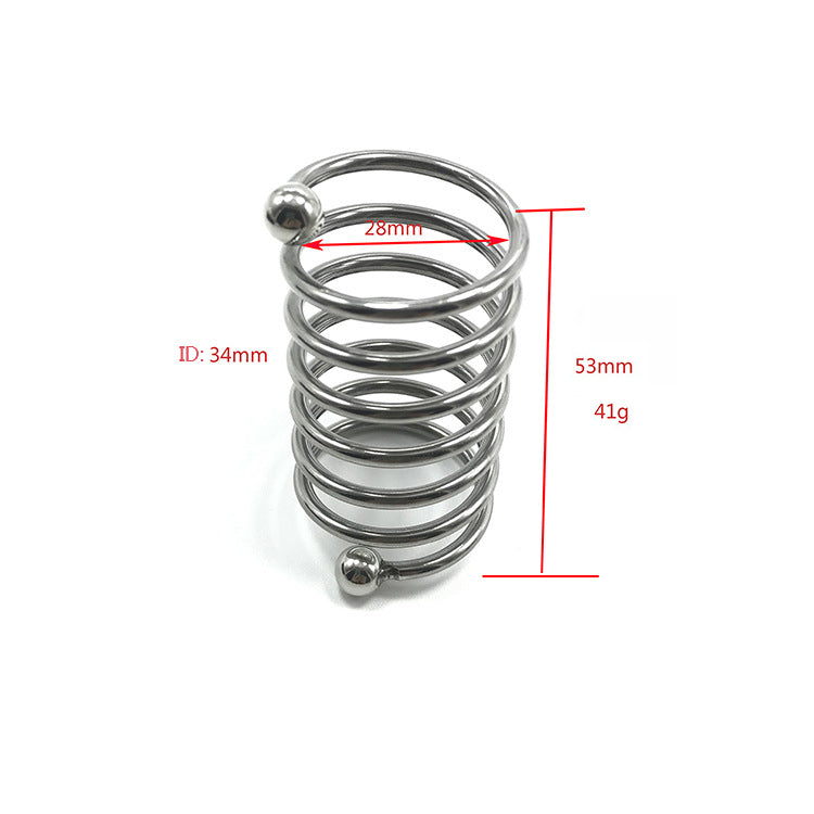 Spiral Stainless Steel Cock Ring - Sexy Bee UK