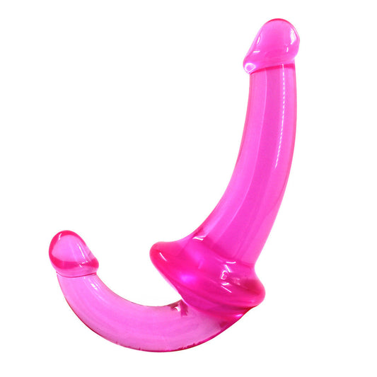 Crystal Clear Curveball Double Ended Dildo - Sexy Bee UK