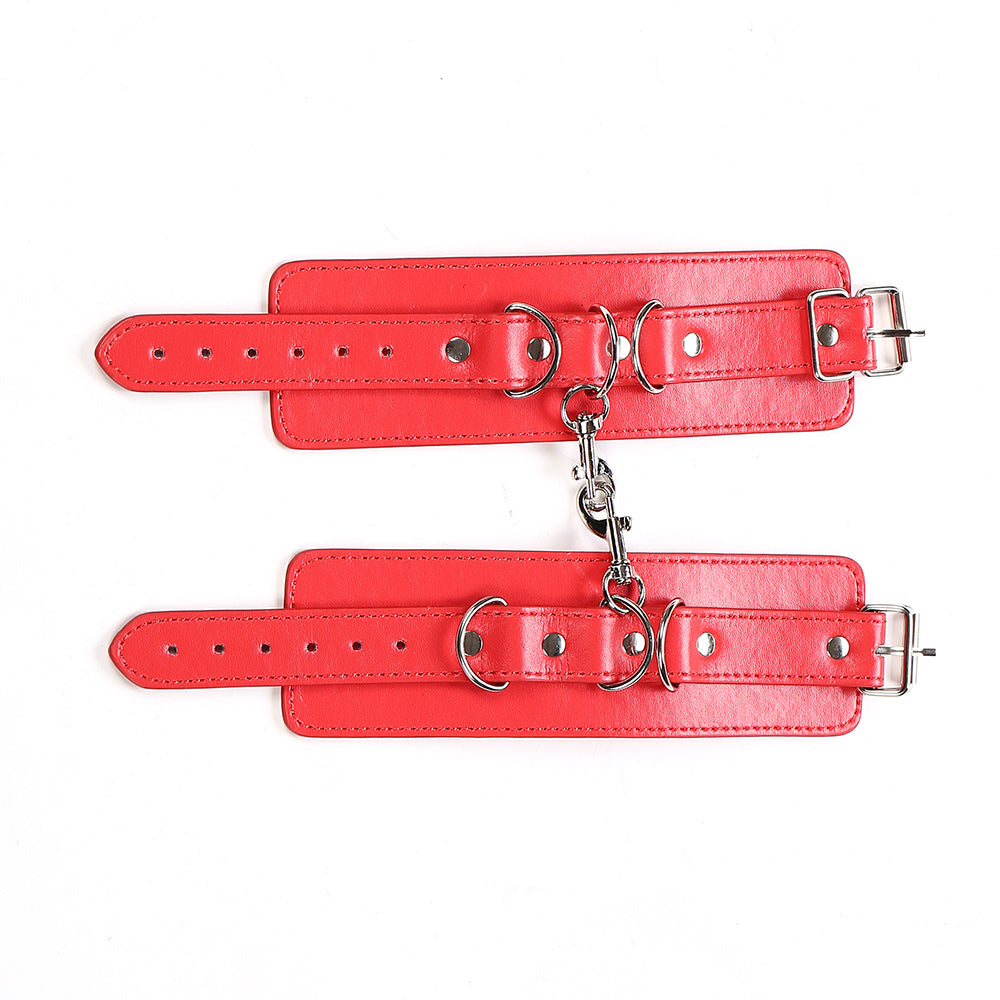 Prisoner of Passion Faux Leather Handcuffs - Sexy Bee UK