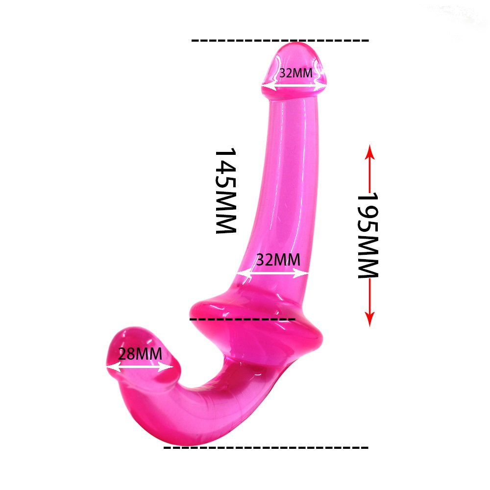 Crystal Clear Curveball Double Ended Dildo - Sexy Bee UK