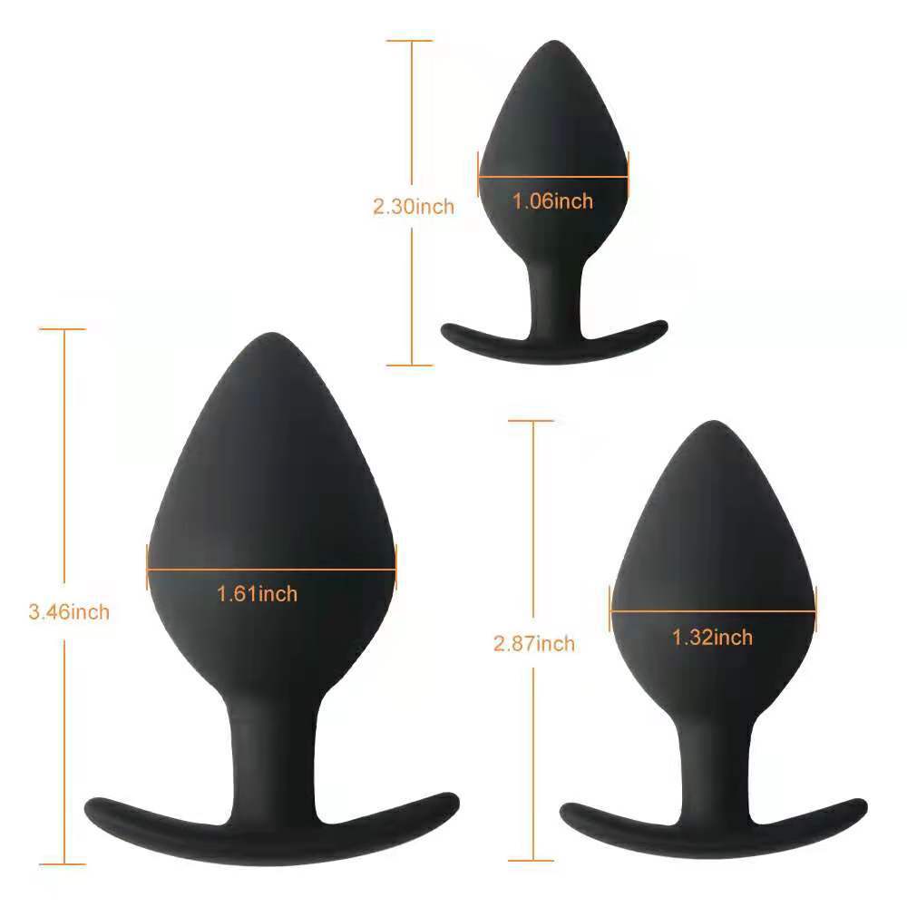 Silicone Butt Plug (3 Set) - Sexy Bee UK