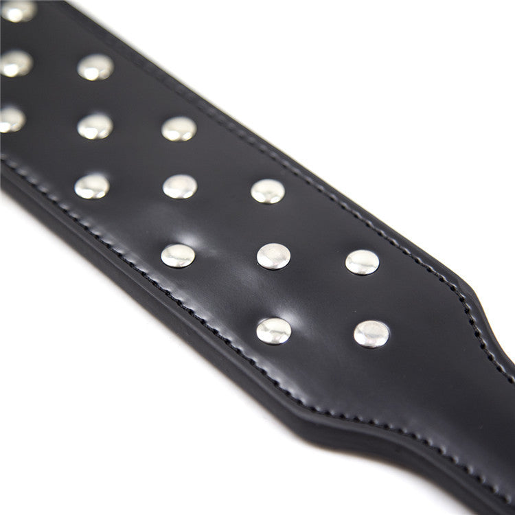 Studded Faux Leather Spanking Paddle - Sexy Bee UK