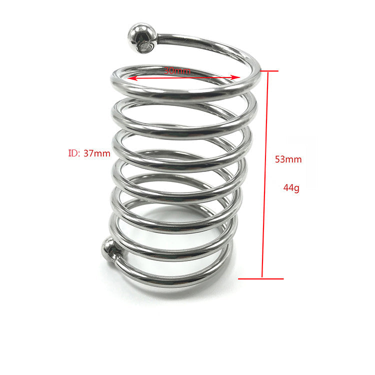 Spiral Stainless Steel Cock Ring - Sexy Bee UK
