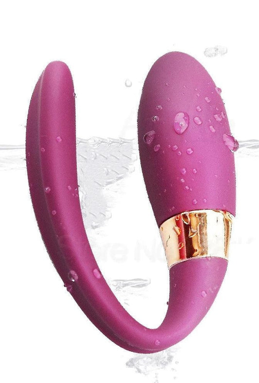 C Shaped Double Vibrator with Remote