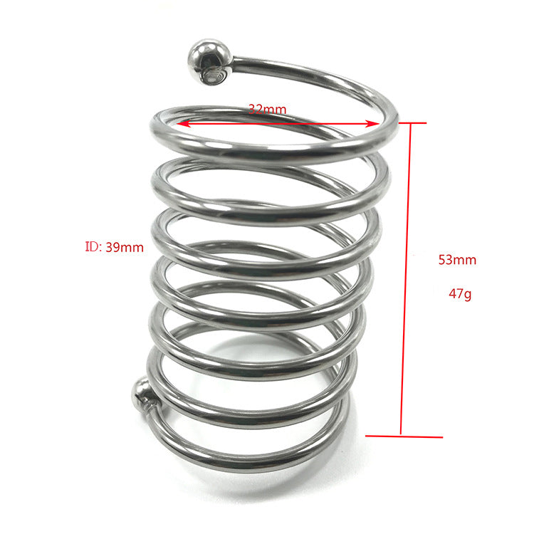 Spiral Stainless Steel Cock Ring - Sexy Bee UK