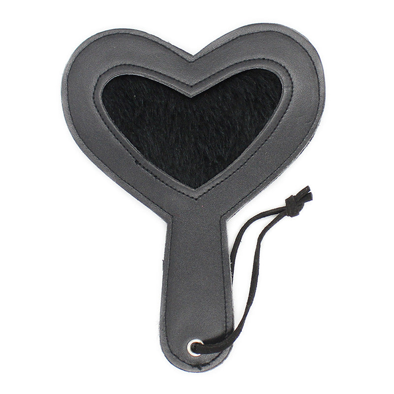 Heart Shaped Leather Paddle - Sexy Bee UK