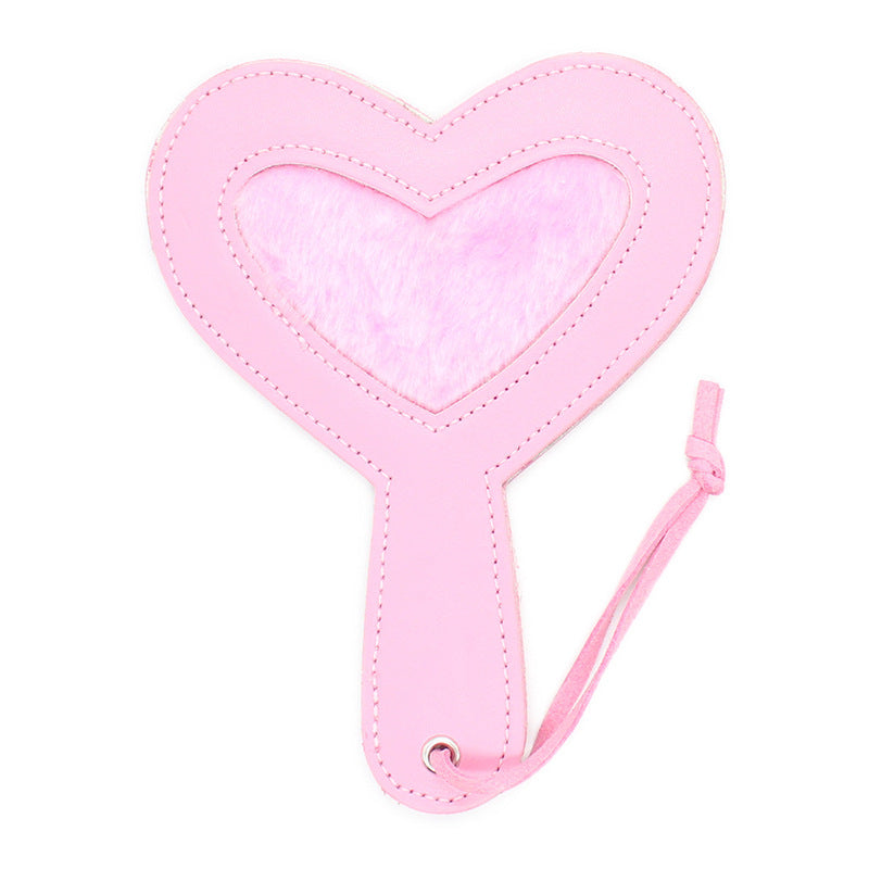 Heart Shaped Leather Paddle - Sexy Bee UK