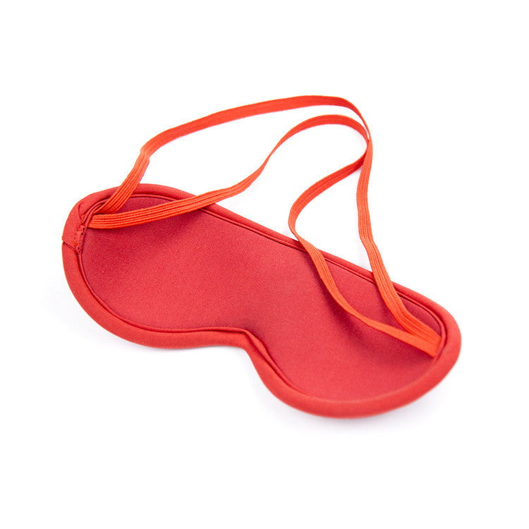 Red Faux Leather Diamante Eye Mask - Sexy Bee UK