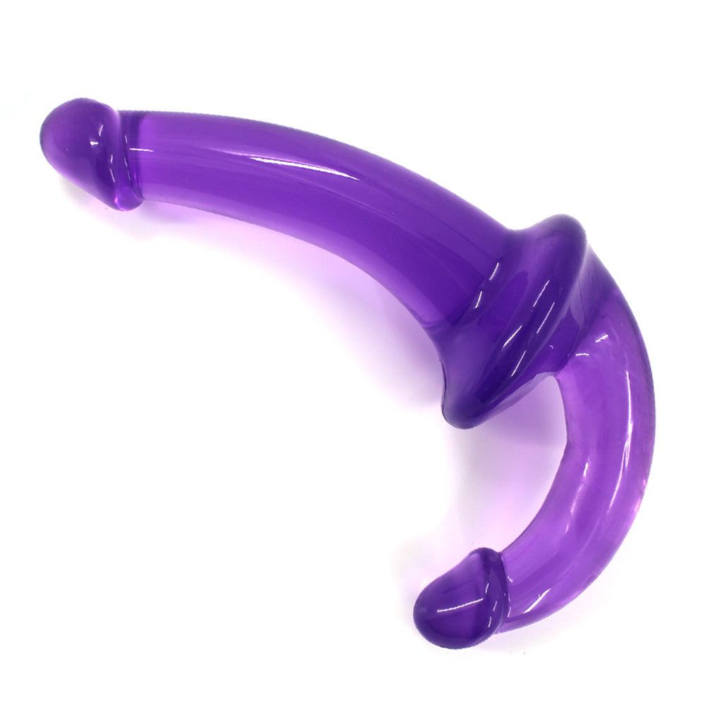 Crystal Clear Curveball Double Ended Dildo - Sexy Bee UK