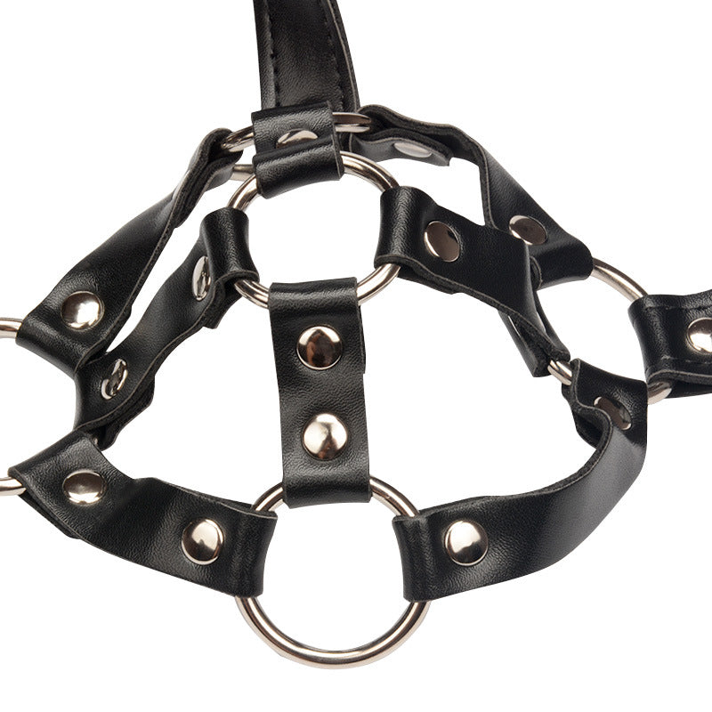 'Gilded Cage' Faux Leather Body Harness