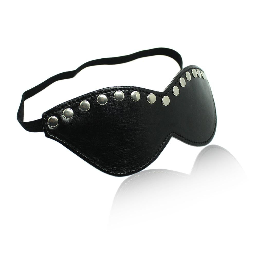 Black Studded Eye Mask - Sexy Bee UK