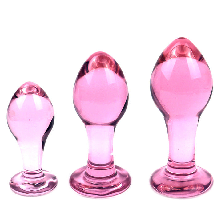 Pure Pleasure Sensual Glass Butt Plug Set (3 Piece) - Sexy Bee UK