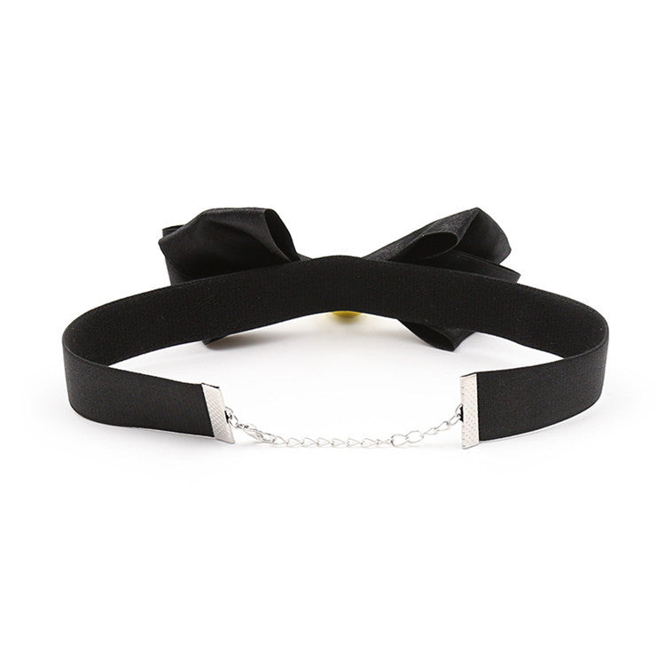 Sexy Satin Pussycat Collar with Bow and Bell