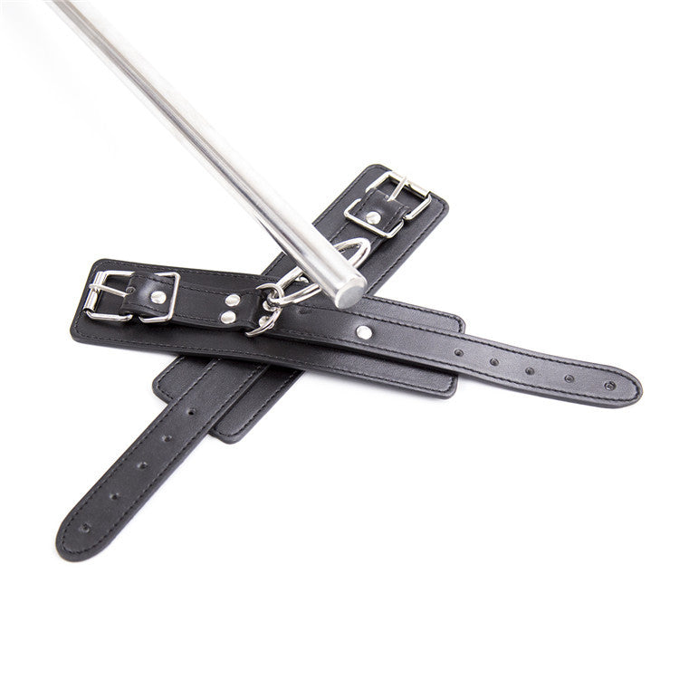 Metal Restraint Bar with Collar and Cuffs for BDSM Play - Sexy Bee UK