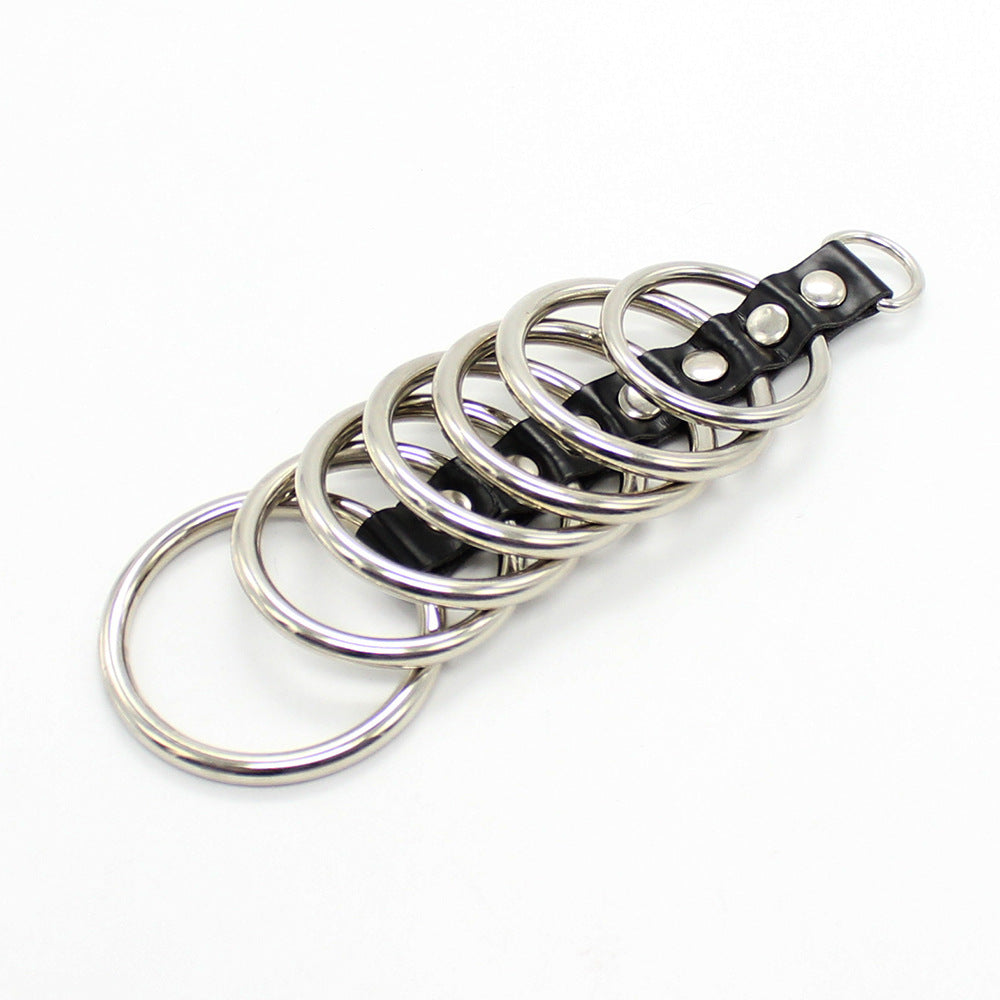 7 Stainless Steel Ringed Cock Cage - Sexy Bee UK