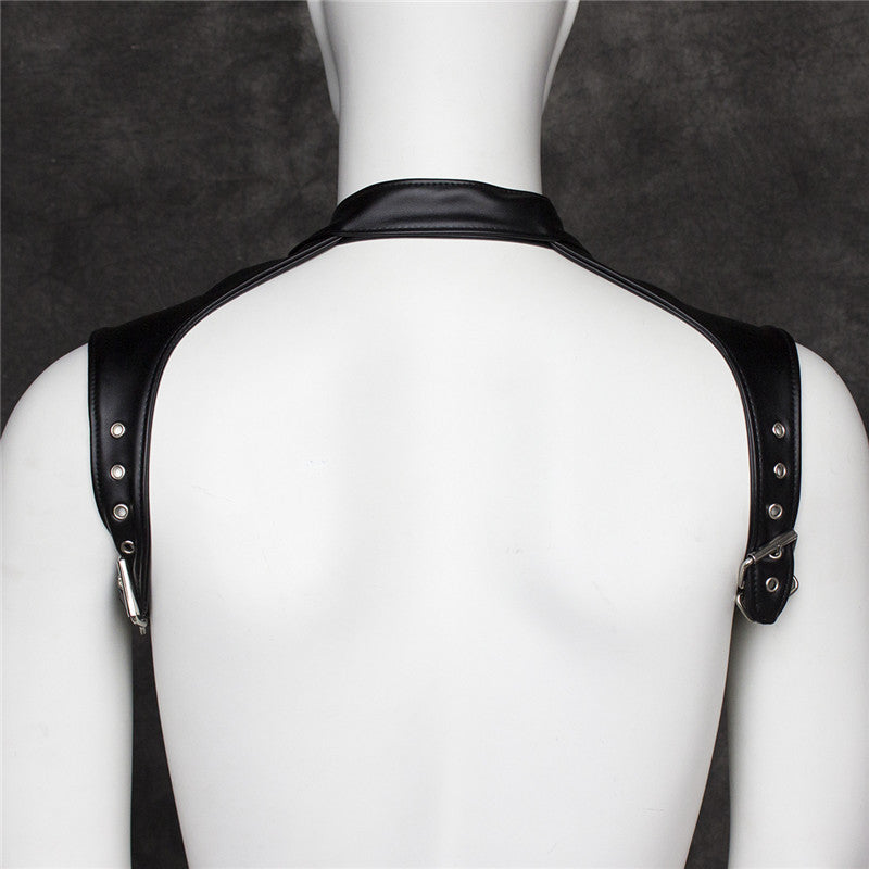 Male Collared Shoulder Chest Harness - Sexy Bee UK