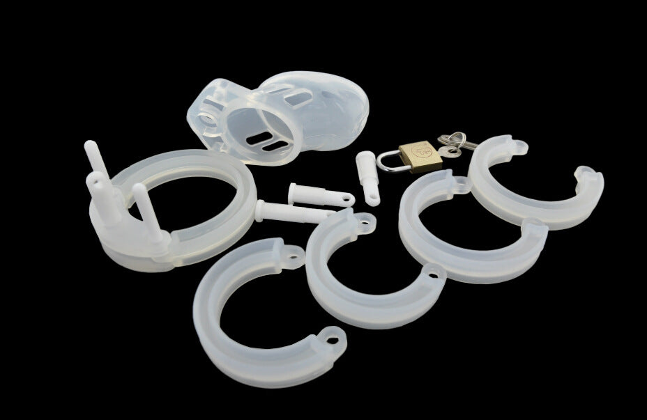 Adjustable ABS Male Chastity Cage Kit - Sexy Bee UK