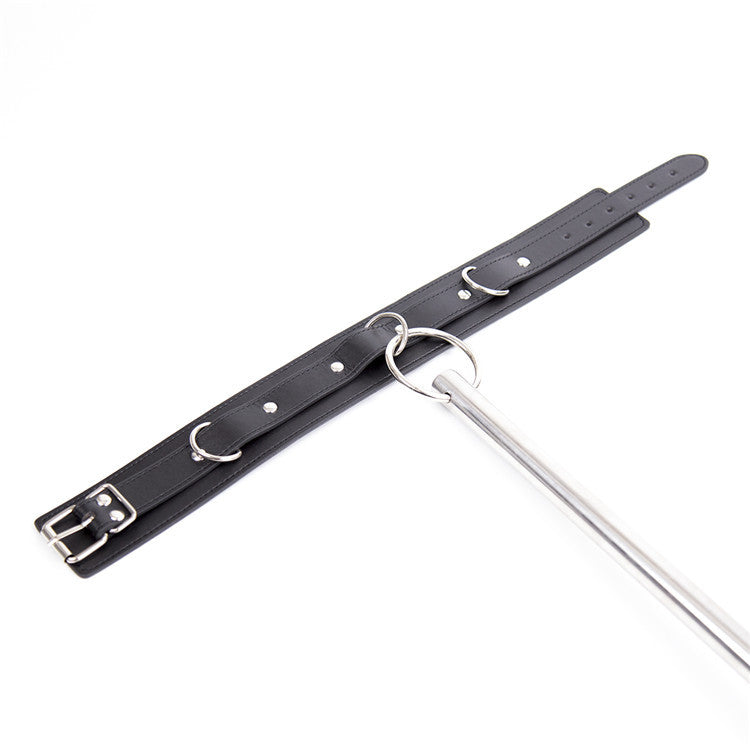 Metal Restraint Bar with Collar and Cuffs for BDSM Play - Sexy Bee UK