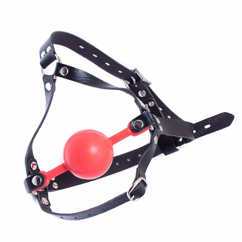 'Speak No Evil' Ball Gag Head Harness