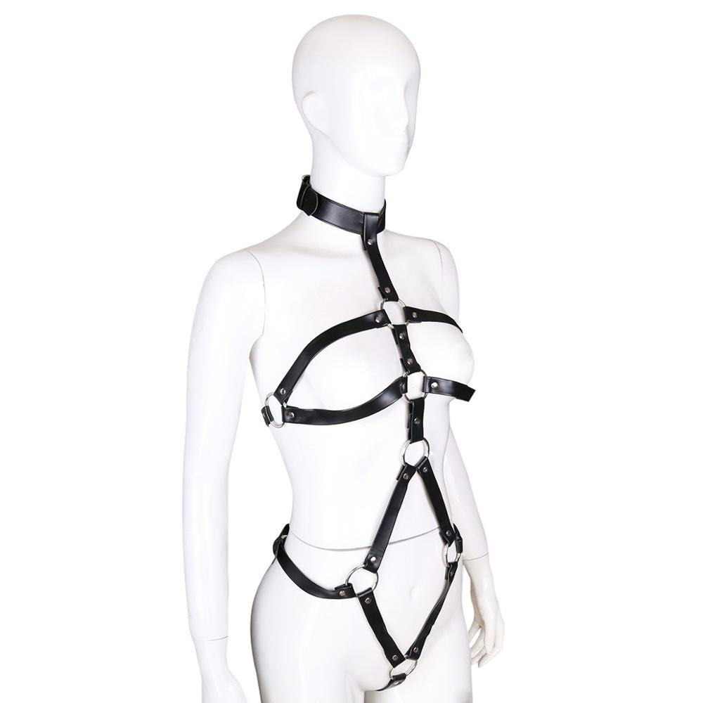 Collared Body Harness - Sexy Bee UK