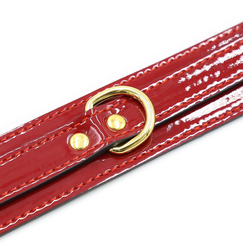 Red Patent Collar - Sexy Bee UK