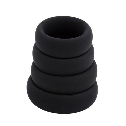 Thick Rubber Loop Cock Ring 3 Set