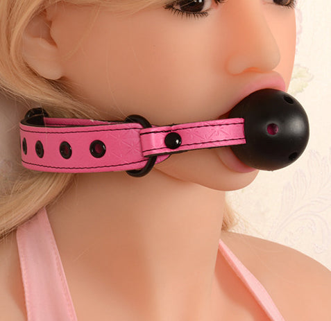 Black and Pink Breathable Ball Gag - Sexy Bee UK