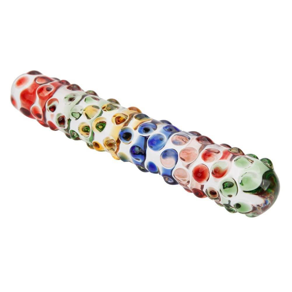 Glacier Rainbow Textured Dildo - Sexy Bee UK