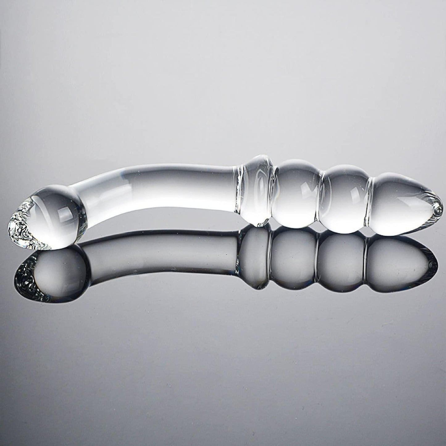 Glass Curved Double Ended Dildo - Sexy Bee UK