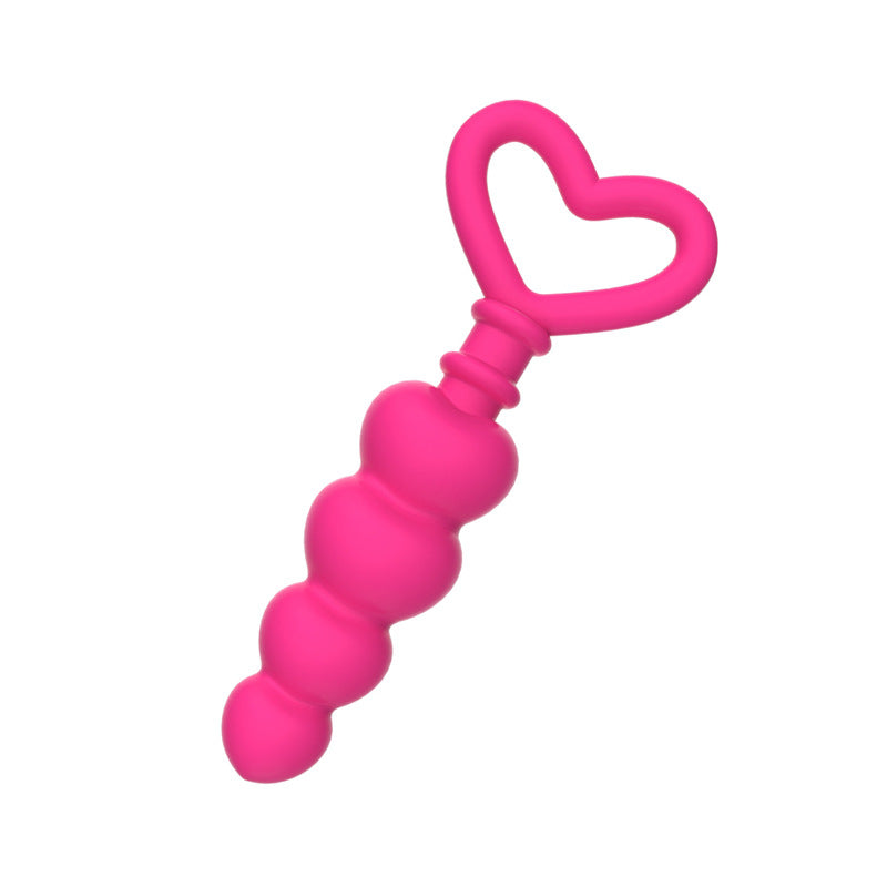 Silicone Heart Anal Beads - Sexy Bee UK
