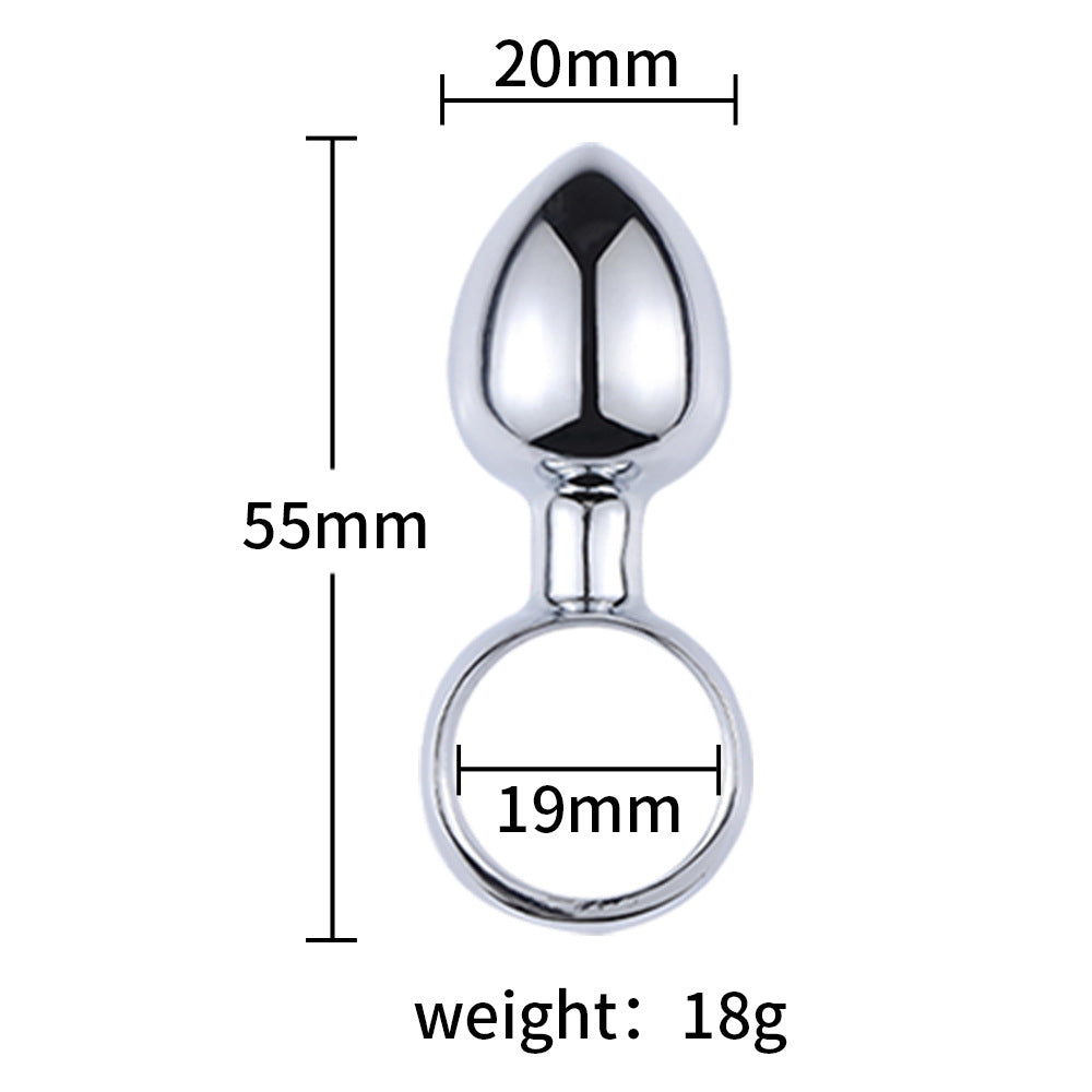 Ring Pull Stainless Steel Butt Plug - Sexy Bee UK