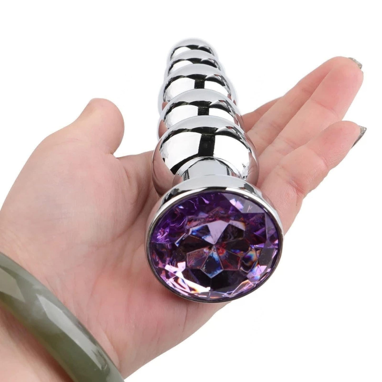 Jewel Beaded Aluminium Butt Plug - Sexy Bee UK