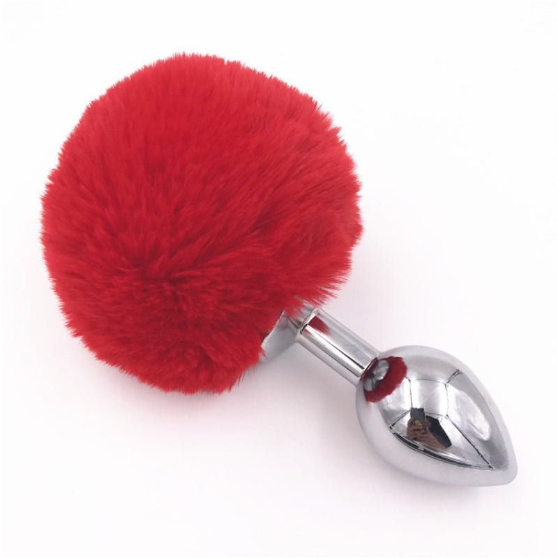 Faux Fur Bunny Tail Butt Plug - Sexy Bee UK