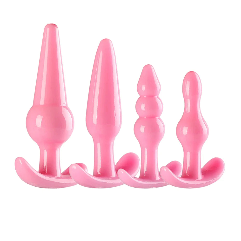 Silicone Butt Plug (4 Set) - Sexy Bee UK