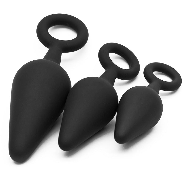 Pull Ring Butt Plugs - Set of 3 - Sexy Bee UK