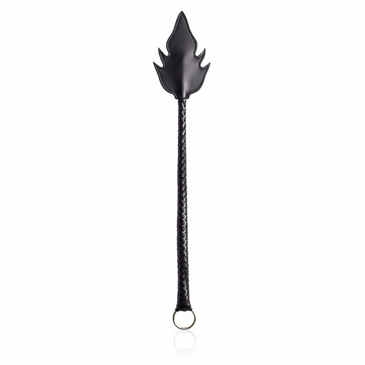 'The Barbarian' Flaming Arrow Design Faux Leather Spanking Crop