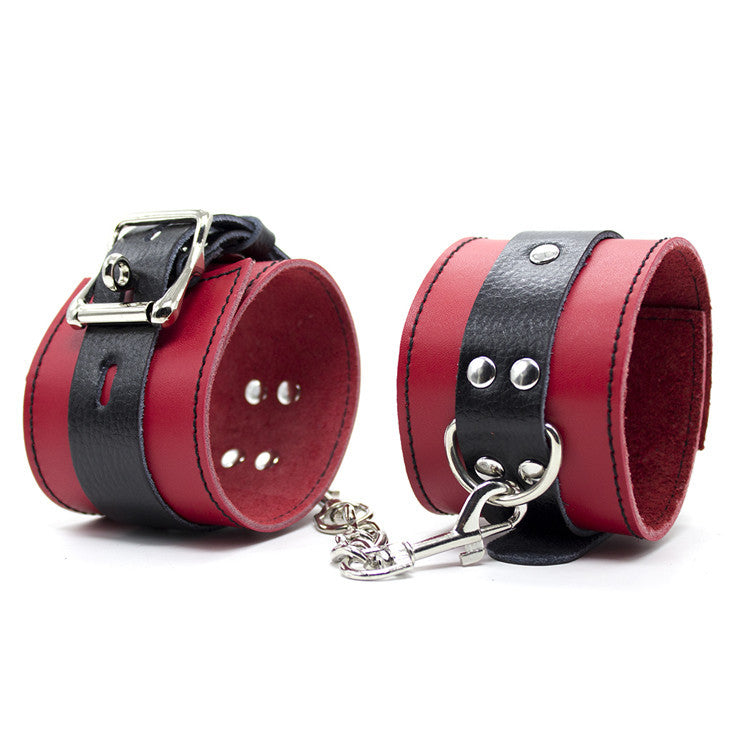 PU Leather Lockable Handcuffs - Sexy Bee UK