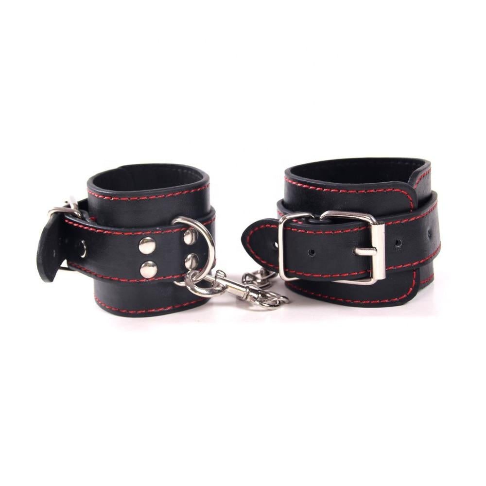 'Bat Style' 8 Piece Bondage Kit with Luxurious Collar and Lead