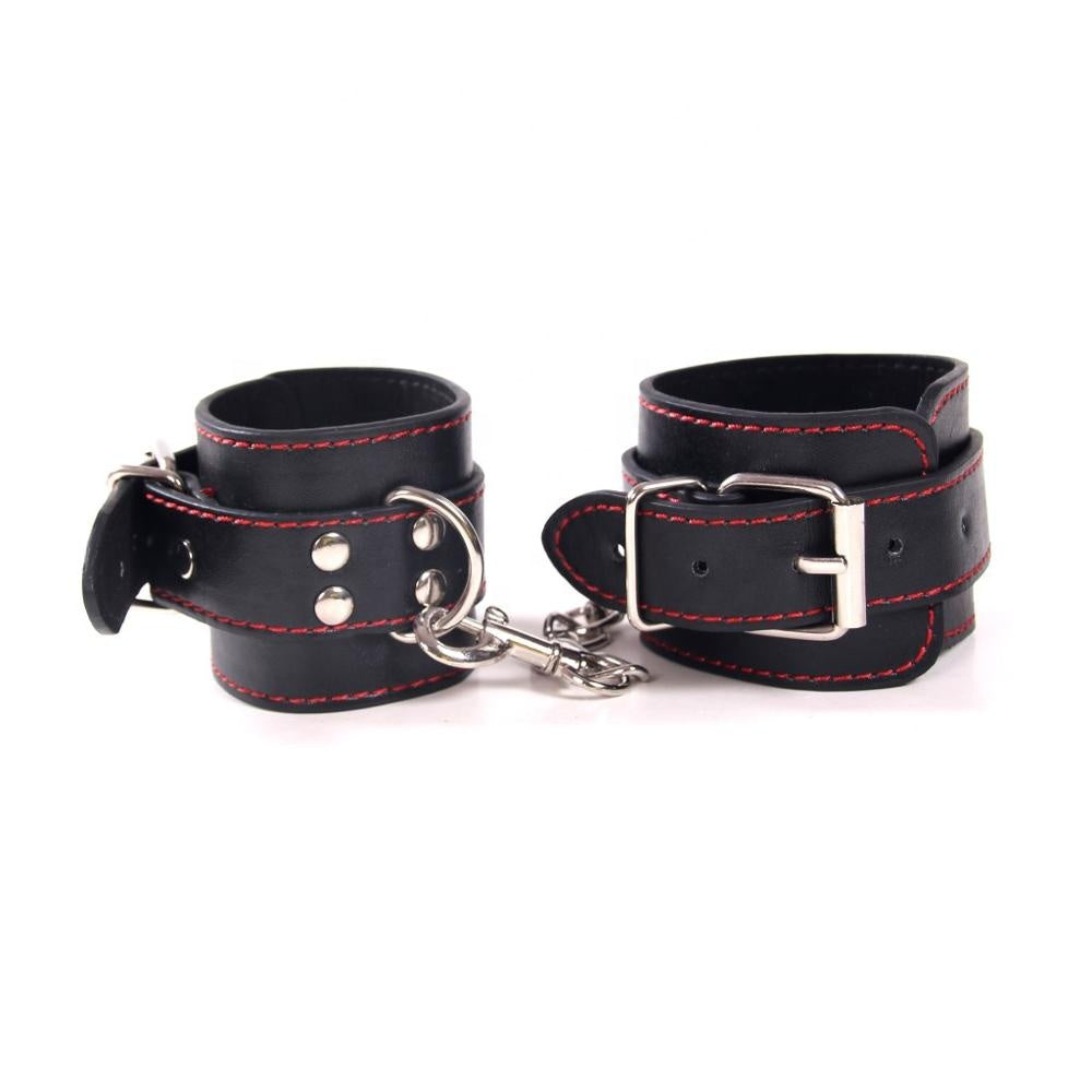 8 Piece Black Bondage Kit with Collar and Lead - Sexy Bee UK