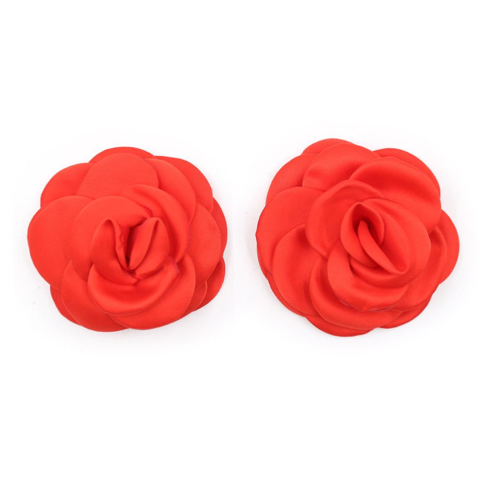 Red Rose Nipple Pasties - Sexy Bee UK