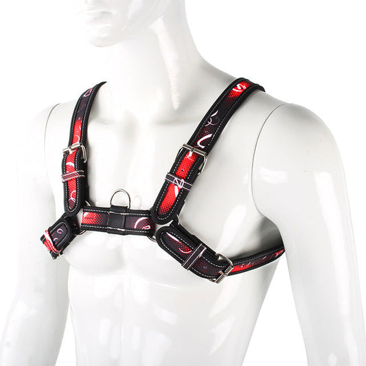 Patterned Crossbow Body Harness - Sexy Bee UK