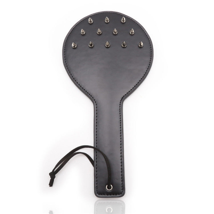 Faux Leather Spiked Fetish Spanking Paddle - Sexy Bee UK