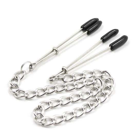 Adjustable Stainless Steel Chained Nipple Grips