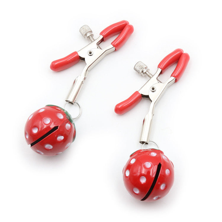 Strawberry Bell Nipple Clamps - Sexy Bee UK