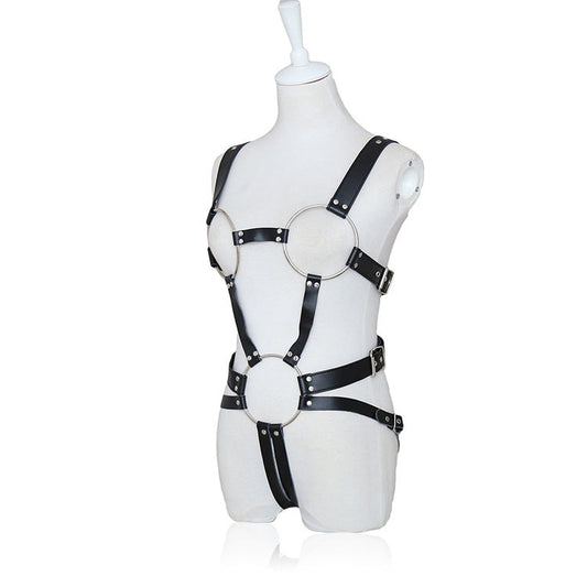 Open Cup Crotchless Body Harness