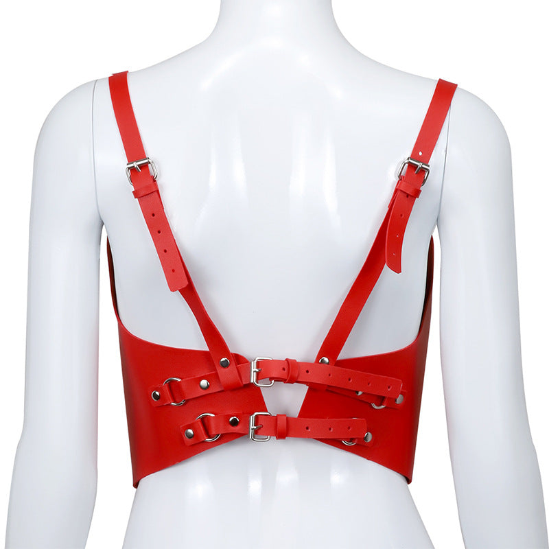 Ruby Red Zipped Corset