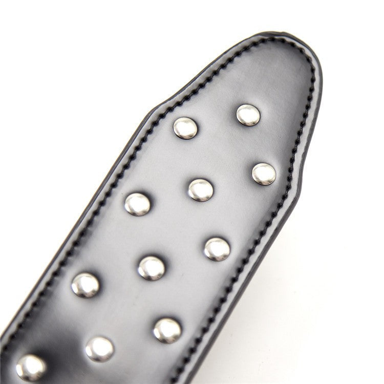 Studded Faux Leather Spanking Paddle - Sexy Bee UK